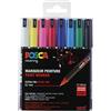 Posca PC-1M Art - Pennarelli per pittura, confezione da 8, colori assortiti