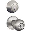 SCHLAGE Dexter by SCHLAGE JC60VJ54VCNA630 - Kit combinato Corona, acciaio INOX satinato
