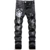 Generic Jeans Elasticizzati Slim Fit da Uomo, Pantaloni alla Moda con Gamba Dritta E Effetto Used, Jeans Skinny Strappati da Uomo,29