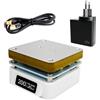 SQRC Stazione Saldatura T55 Mini Piastra Riscaldante PCB SMD Stazione Saldatura Preriscaldamento 25V 95W Rielaborazione Piastra 55x55mm Display OLED con Adattatore PD65W