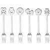 Guzzini Dolce Love Set 6 Forchettine, Stainless Steel 18/11, Argento, 19