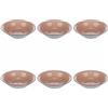 Villa d'Este Home Tivoli 1996 Set 6 piatti fondi Ø 21,2 cm in gres dipinto a mano, terracotta, 4 Toni