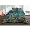 Le linge de Jules Acapulco - Parure lenzuolo con angoli 160 x 200 + 2 T, in puro cotone a 57 fili, colore: Acapulco