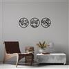 Wallity Hanah Home Elegante accessorio decorativo da parete in metallo, diametro 30 cm, 100% metallo (spessore 1,5 mm), perfetto per decorazioni moderne per la casa