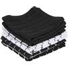 Ritz Kitchen Creations Strofinaccio 100% Spugna di Cotone, Nero, 6-Pack 12 x 12, 6 unità