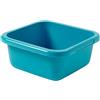 Curver 227931, Bacinella Quadrata, In Plastica, Da 10 Litri, Colore: Turchese, 34,5 X 34,5 X 13,4