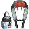COMFIER Massaggiatore cervicale con calore,massaggiatore cervicale collo spalle e schiena, massaggiatore 4D a batteria per alleviare i dolori di collo, spalle e gambe, regali