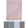 Happidea - Lenzuola Sotto Con Angoli Elastici, Caldo 100% Flanella Cotone, Invernale, Prodotto in Italia, Tinta Unita, Singolo 90x200, Colore Rosa