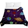 Highdi Piumino Estivo Matrimoniale, 3D Spazio Bambini Microfibra Extra Morbido Trapunta Matrimoniale, Bedding Piumino, Piumone Leggero per Tutte Le Stagioni (Pianeta,150x200cm)