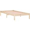 vidaXL Giroletto Senza Materasso 100x190 cm in Legno di Pino Doppio, Telaio Letto, Struttura Letto in Legno, Arredamento per Camera da Letto