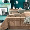 EVERGREENWEB MATERASSI & BEDS EVERGREENWEB - Trapunta Letto Matrimoniale 270x270 cm Moderno Copriletto Invernale Rivestimento Caffè 100% RASO PURO COTONE Imbottito in Morbida Microfibra di Poliestere IPOALLERGENICO Lavabile ASSISI