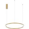 FAN EUROPE Sospensione LED HOOP in alluminio oro con funzione CCT 80 cm.