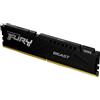 Kingston FURY Beast 8GB 6000MT/s DDR5 CL30 DIMM Nero Memoria Gaming per Computer Fissi Modulo Singolo - KF560C30BB-8
