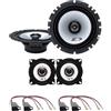 IPNOSIS Kit 4 Casse ALPINE SXE-1725S + SXE-1025S per Peugeot 206 con 4 Connettori