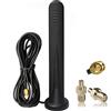 Mocoli Antenna 5G LTE Ripetitore di Segnale 4G per Router GSM 2G 3G 4G 5G GPRS, Antenna MIMO a Base Magnetica 15dbi con Cavo da 3 Metri, Antenna di Rete Omnidirezionale per uso Interno ed Esterno