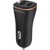 Duracell Caricabatterie da auto compatto da 27 W con doppia USB-C + USB-A, compatibile con smartphone, tablet, powerbank e altro