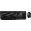 Nilox NXKMWIT012, Kit Tastiera e Mouse Wireless con Distanza Operativa di 10m, Tastiera con Layout Italiano, Mouse con Sensore Ottico da 1600 DPI, Compatibile con Windows, Linux e Mac