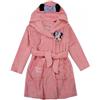 eplusm Minnie, accappatoio morbido con cappuccio, per bambini, in microfibra o pile coral, 2-8 anni, per piscina, sauna e piscina, Colore: rosa., 98 cm