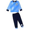 Manchester City FC MANCHESTER CITY Pigiama da uomo City per ragazzi, colore blu, età 4-12 anni, Blu, 9-10 Years