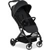 hauck Travel N Care Plus, Nero - Passeggino da Viaggio Leggero dalla Nascita fino a 22 kg - Tessuti Stretch e Cuscino - Reclinabile, Compatto e Richiudibile - Cappottina UPF 50+ Finestre in Rete