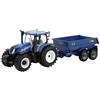 Britains Cofanetto Trattore New Holland T6 e il suo rimorchio, scala 1/32° da Collezionare, compatibile con i giocattoli della fattoria 1/32°. per collezionisti e bambini dai 3 anni in su