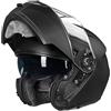 ILM Casco Moto Modulare Doppia Visiera Omologato ECE22.06 Modello 159,Nero Opaco,M
