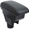 OYHCM Bracciolo Centrale per Renault Dacia Duster I 2010-2015, Doppio Scomparto, Pelle Nera, Facile da Installare, Accessorio Auto Personalizzato