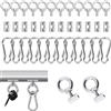 URAQT 17 Pezzi Ganci per Tende da Campeggio, Ganci per Tende da Sole con Gancio a S, Gancio per Tenda da Sole per Camper, per Camper, Roulotte