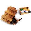 IAMSIAMZ Scatola in legno 3D Puzzle Segreto Disimballare una scatola regalo nascosta con nascondiglio o scomparti per un amante del puzzle di caccia al tesoro (scomparto lungo)