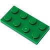 LEGO Parts and Pieces: Green 2x4 Plate x20