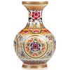 fanquare Jingdezhen Vaso di Fiori in Ceramica, Vaso Decorativo in Porcellana Fatta a Mano per Centro Tavola, Altezza 25cm