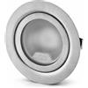 ADAKAT Faretto da incasso completamente in metallo G4 12V, copertura in vetro