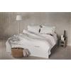 Ger3as Set Copripiumino/ 100% Biancheria da Letto in Lino Lavato, con Chiusura Hotel, StoneWashed (Off white, 155 x 220 cm, 80 x 80 cm)