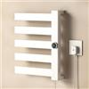 TINS Scaldasalviette Elettrico Bagno, 230 W Termoarredo Elettrico Bagno con Generatore di ioni Negativo e Aria Calda e Fredda a 3 velocità, Termostato Intelligente Display Touch a LED- White R
