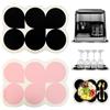xiruiubao Tappetino Macchina Caffe,2 Pezzi Tappetino Assorbente Cucina,Tappetino per Macchina da Caffè in Diatomee,Tappetino Caffe 30 X 40cm per Cucina,Soggiorno,Lavello,Tappetino Scolapiatti,Nero e Rosa