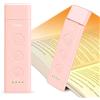 Gritin Luce per Lettura Libri a Letto Ricaricabile, 7 LED Luce Lampada da Lettura per Libro con Clip, 3 Temperature Colore, 5 Luminosità & Oscuramento Continuo per Libro Notturna-Rosa