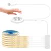 HOTUT Striscia LED COB 6 M, 5V USB Flessibile Striscia di Luce LED, Bianco Caldo 3000K 320 LEDs/m CRI85>85 Dimmerabili Strisce Luci per Retroilluminazione TV, Cucina, Camera da Letto, Fai da Te