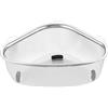 Homirty Kitchen Sink Filter Kitchen Drain Basket Colino da Cucina Filtro per Lavello Triangolare Ricevitore Filtro a Rete Sopra il Filtro Del Lavandino Colino a Rete Acciaio Inossidabile