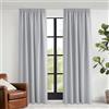 KGORGE Tende Oscuranti Camera da Letto 2 Pezzi L 140 x A 240 CM Tenda Termica Isolante Moderne per Soggiorno Curtains con Fettuccia Decorazione Casa, Grigio Chiaro