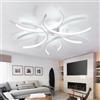 Dceinz LED Plafoniera Camera da Letto Dimmerabile Moderne Plafoniere e Telecomando Soggiorno 6000K Lampada da Soffitto APP Grande Salone Plafoniera Soffitto Metallo Bianco per Sala Da Pranzo