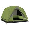 Outsunny Tenda da Campeggio per 3 Persone con Pavimento, Tenda da Trekking Famigliare a Cupola Impermeabile 3000mm con Tasche Rimovibile, Gancio per Lanterna e Borsa di Trasporto, Verde