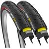 Fincci City Copertoni Bici 700 x 40c - Coppia Nero Pneumatici Pieghevoli 42-622 con Protezione Antiforatura 1 mm - Gomme 28 x 1.6 per Bici da Corsa & Elettrica Bici e Adulto Uomo & Donna - 60 TPI
