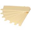 BORDSTRACT Base Per Torte, 100 Basi Rettangolari Dorate Per Dolci, Tappetino Antigrasso da 5,1x1,6 Pollici Per Cupcake, Vassoio Per Esposizione di Fogli Porta Torte, Base Per Forniture Per Torte