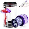 OMYOPY Ricambio per bidone della polvere aggiornato compatibile Dyson V11 V15 SV14 SV15 SV22, contenitore trasparente n. 970050-01/965443-01 con filtro HEPA