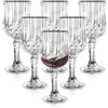 WANDGU Bicchiere da liquore con stelo: 6 pezzi Bicchieri da Porto trasparenti con stelo, Elegante set di bicchieri da shot per tequila, vodka, gin (60ml)