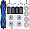 Fixbetter Kit Accessori Ricambi per ECOVACS DEEBOT T50 Pro Omni Gen2 / T50 Omni Gen2 / T50 Pro Omni / T50 Omni aspirapolvere robot, 1 spazzola a rotelle, 4 filtri, 4 salviette, 4 sacchetti per la polvere