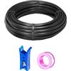 HAXIHA 10 Metri Tubo Pneumatico per Aria Compressa Nero,10mm Diametro Esterno 6.5mm 32.8ft Diametro Interno,Attacco Rapido Tubo Aria, Adatto Per il di vari Utensili Pneumatici