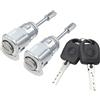 KASturrboo KASturbo Serratura Cilindro Porta Anteriore Sinistra Destra Compatibile con Golf IV Bora Passat B5 Skoda Fabia 3B0837167 3B0837168