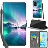PHINIENLAND Cover per Honor 200 Lite custodia portafoglio Aurora | 3 scomparti carte, 1 tasca banconote, Chiusura magnetica, Supporto, Pelle PU flip cover per Honor 200 Lite