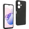 REY Cover in Gel TPU Nera per XIAOMI REDMI 13C 5G - 13R 5G - Poco M6 5G, Ultra Sottile 0,33 mm, Morbido Flessibile, Custodia Silicone
